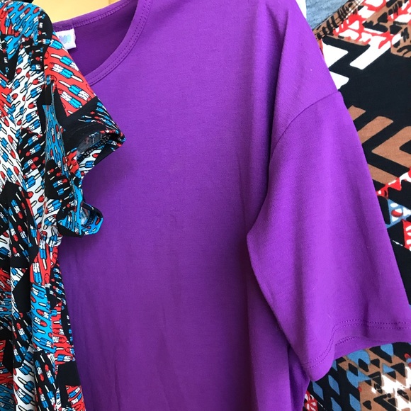 LuLaRoe Bundle 3 Oversized T-shirts XXS-L - Picture 3 of 7